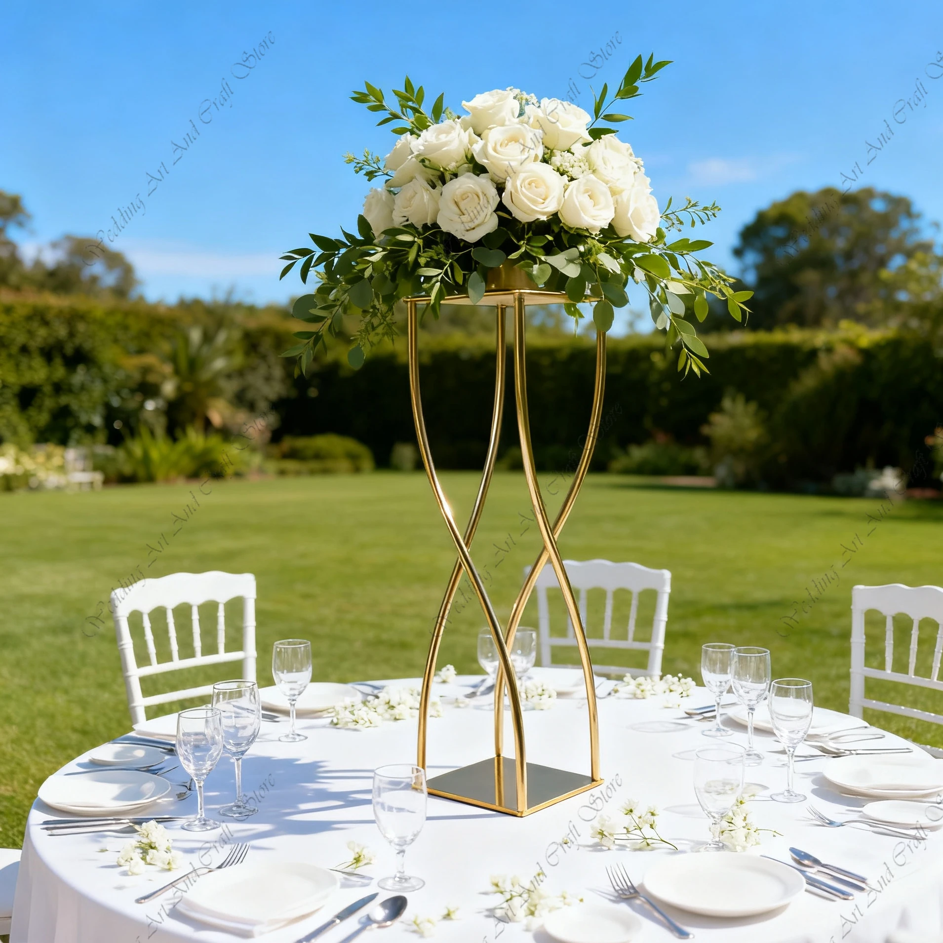 

10pcs 80-120cm f30 Large Centerpiece Metal Floral Display Stand for Wedding Table Wedding Centerpiece & Table Decoration ivy267