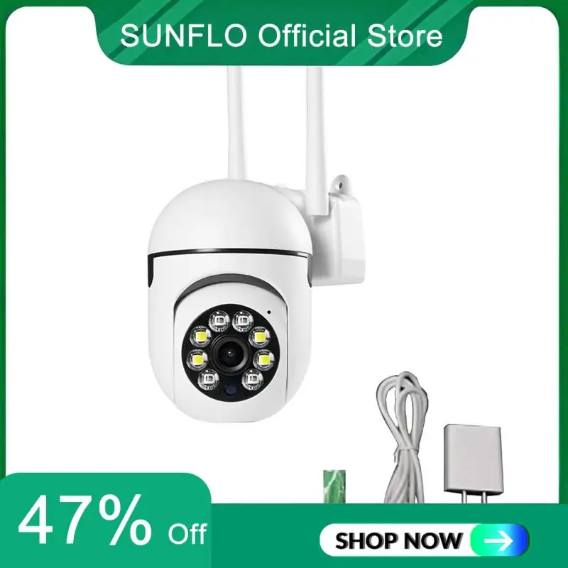 

SUNFLO 5G Wifi 360° Surveillance Cameras Tracking Full Color Night Vision Security Protection Motion Outdoor Camera