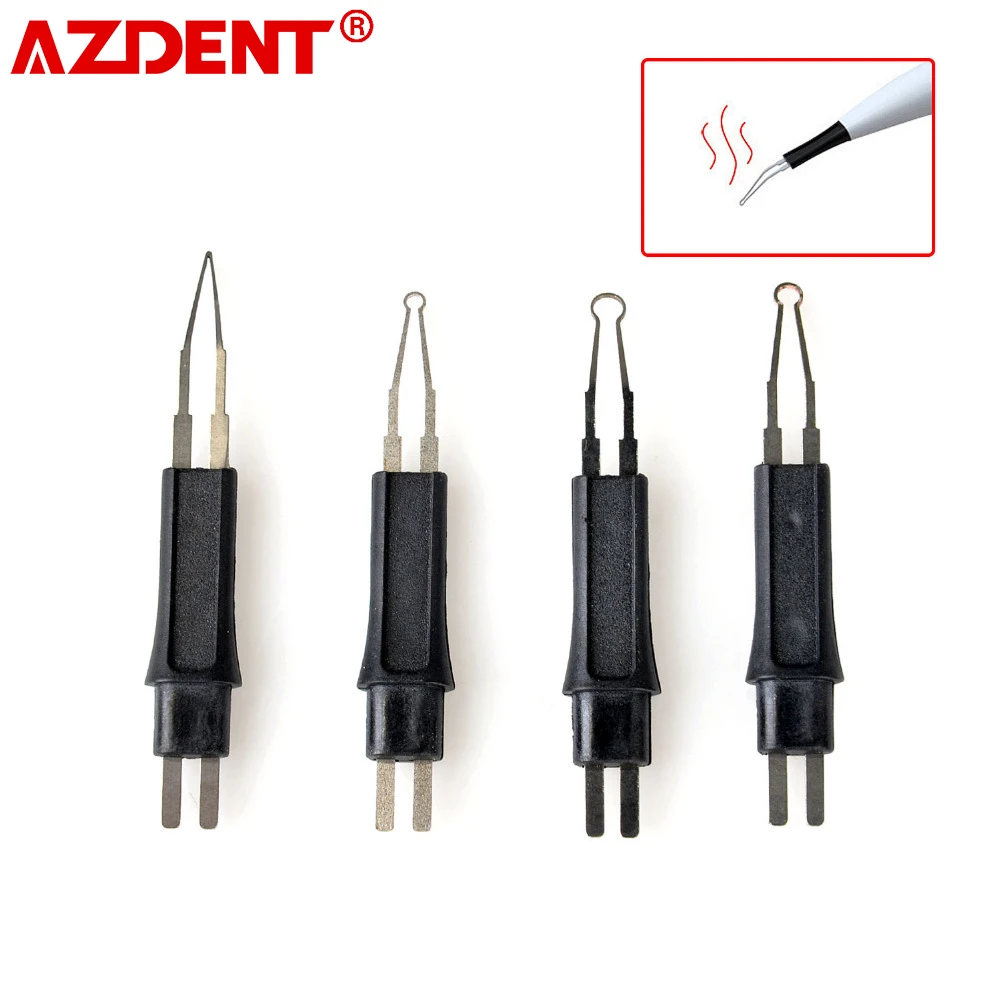 4 Tips Nozzles Tooth Gum Cutter for AZDENT Dental Gutta Percha Endo Gutta Cutter Tooth Teeth Whitening Oral Hygiene Clinic Tools