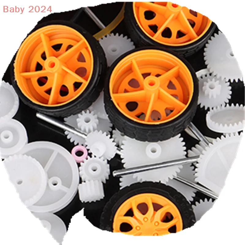 78-delige kunststof versnellingsbakset Robotmotor Versnellingen DIY Modelbouw Accessoires Onderdelen