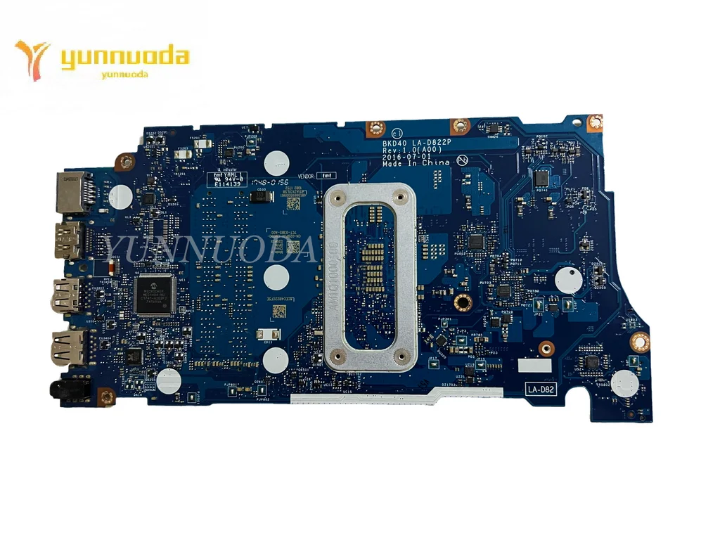 デル用ノートブックマザーボード,テスト済み,送料無料,5468, 5568, 7460, 7560, I7-7500U,bkd40,LA-D822P, CN-029PJX