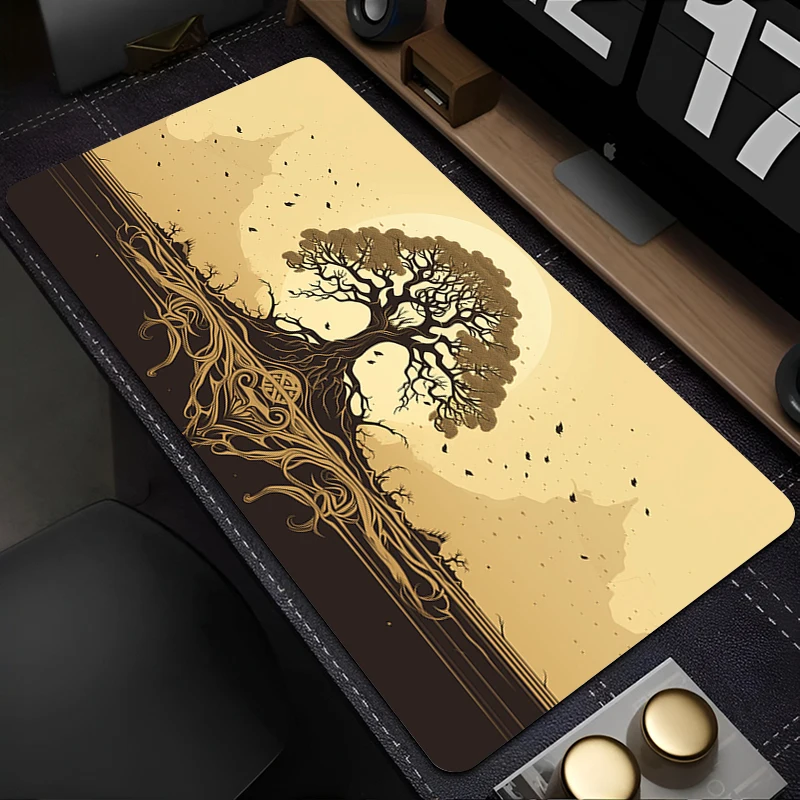 

Large Sakura Tree Mouse Pad PC Kawaii Gamer Cabinet Desk Mat XXL Forest Anime Soft Keyboard Rug Laptop Non Slip Gaming Mousepad