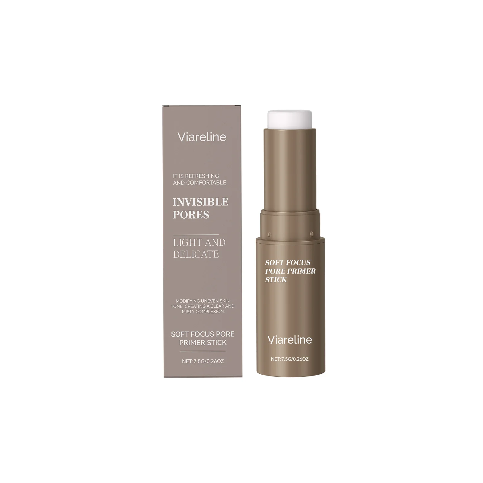 Vitamin E Invisible Pore Primer Stick Anti-Wrinkle Fade Fine Line Minimizes Pores Oil Control Moisturizing Face Pre Makeup Balm