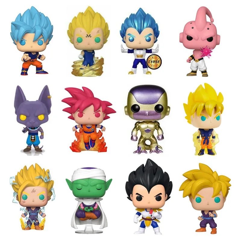 Dragon Ball ganze Verkauf Sohn Goku Vegeta Frieza Zelle Piccolo Buu Vinyl Action-figuren Sammlung Modell Spielzeug