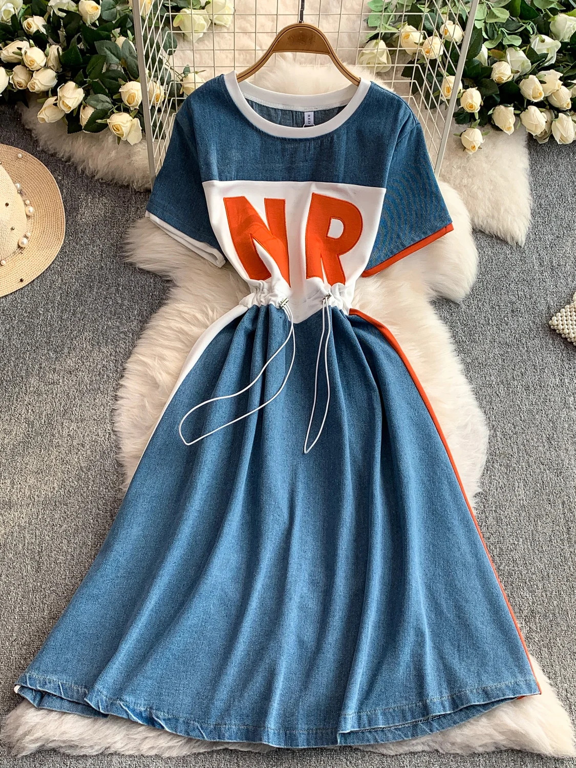 Retro Waed Denim Dr… - image