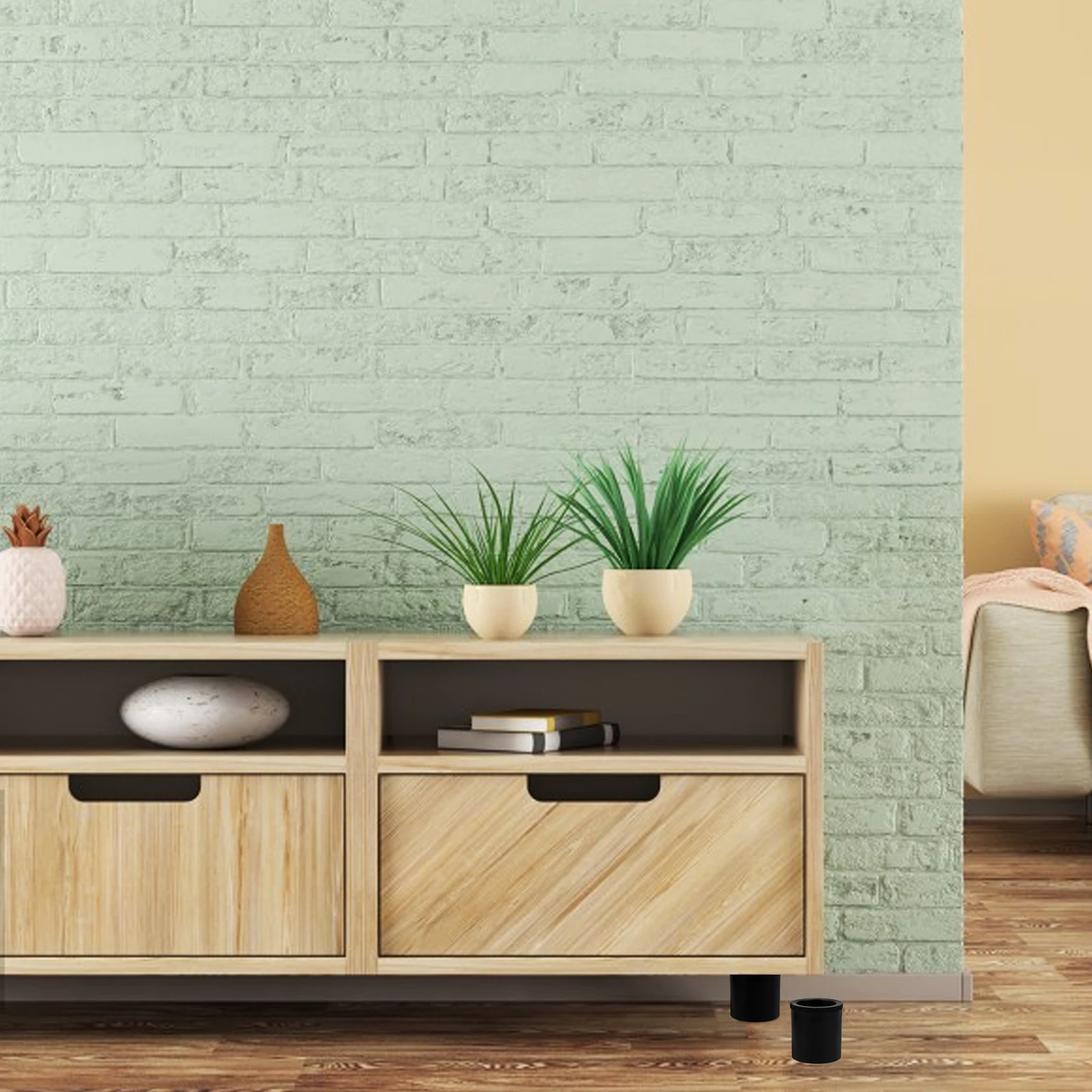 

4Pcs Furniture Legs Set Adjustable Height for Sofa Couch Cabinet Modern Replacement Couch Legs Easy Install No Tools Required