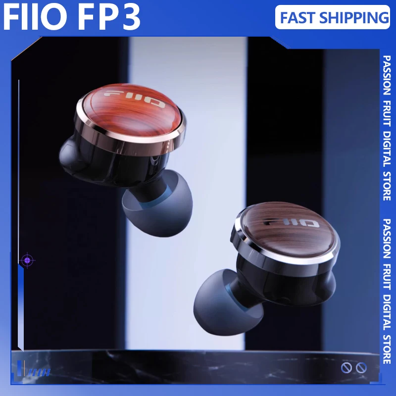 หูฟัง Fiio Fp3 หูฟังแบบมีสายคุณภาพเสียงระดับไฮไฟ หูฟังน้ำหนักเบา ทำจากไม้วอลนัท หูฟังไม้ลายดอกแพร์ หูฟังสำหรับเล่นเกมและใช้งานในสำนักงาน ปรับแต่งได้