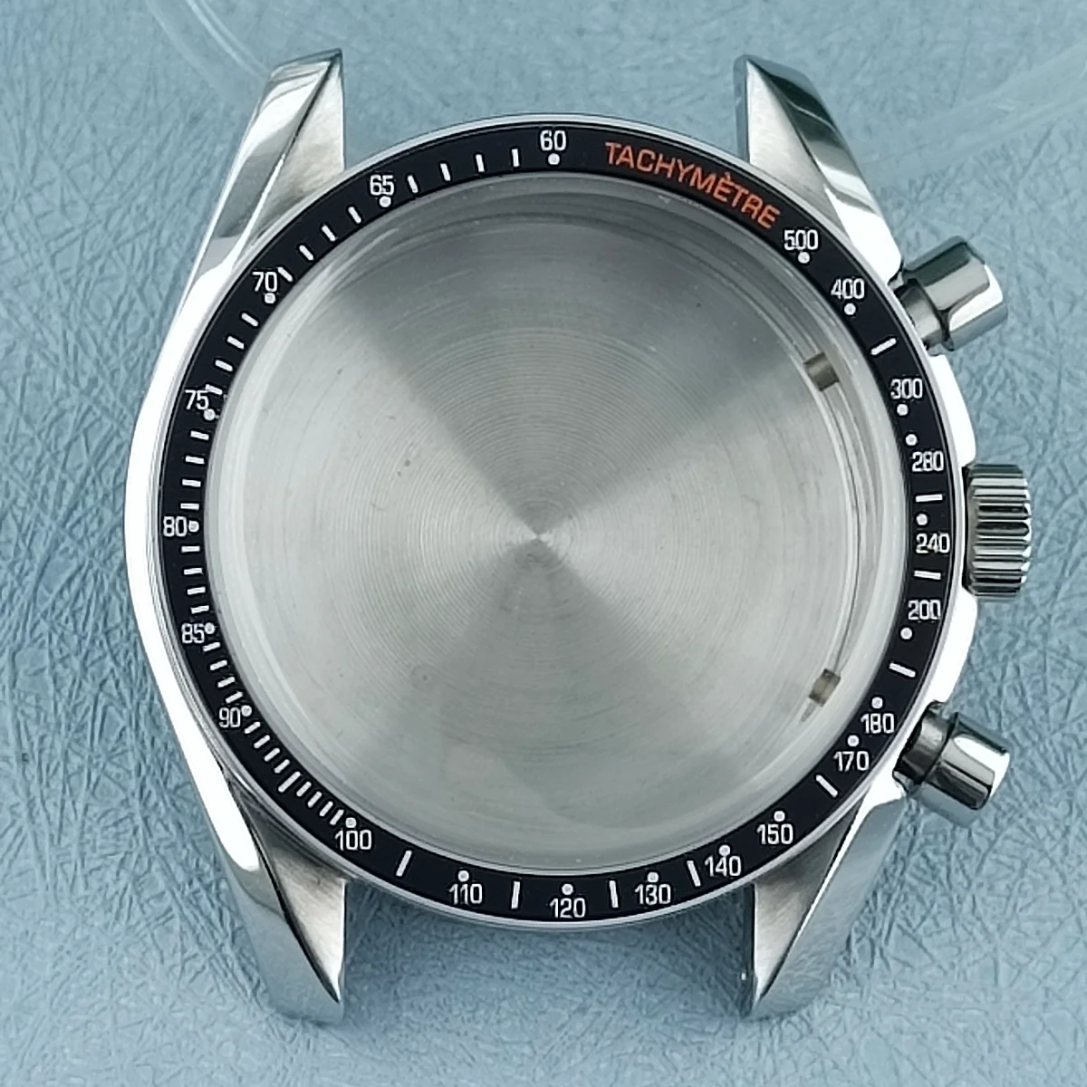 Funda de reloj VK63 de 40mm para hombre, accesorio de reloj de cuarzo con cristal recubierto de acero inoxidable, resistente al agua