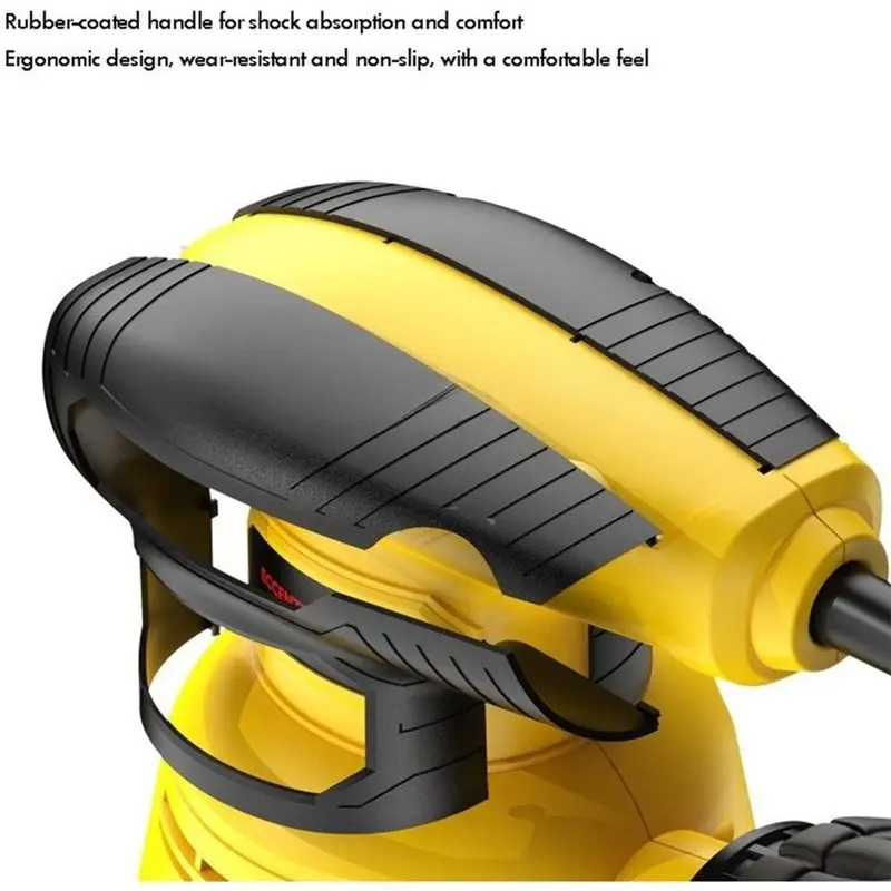 SHGO-Woodworking Sander 12000RPM 6 Variable Speed Sander Machine High Performance Dust Collection System For Woodworking EU Plug