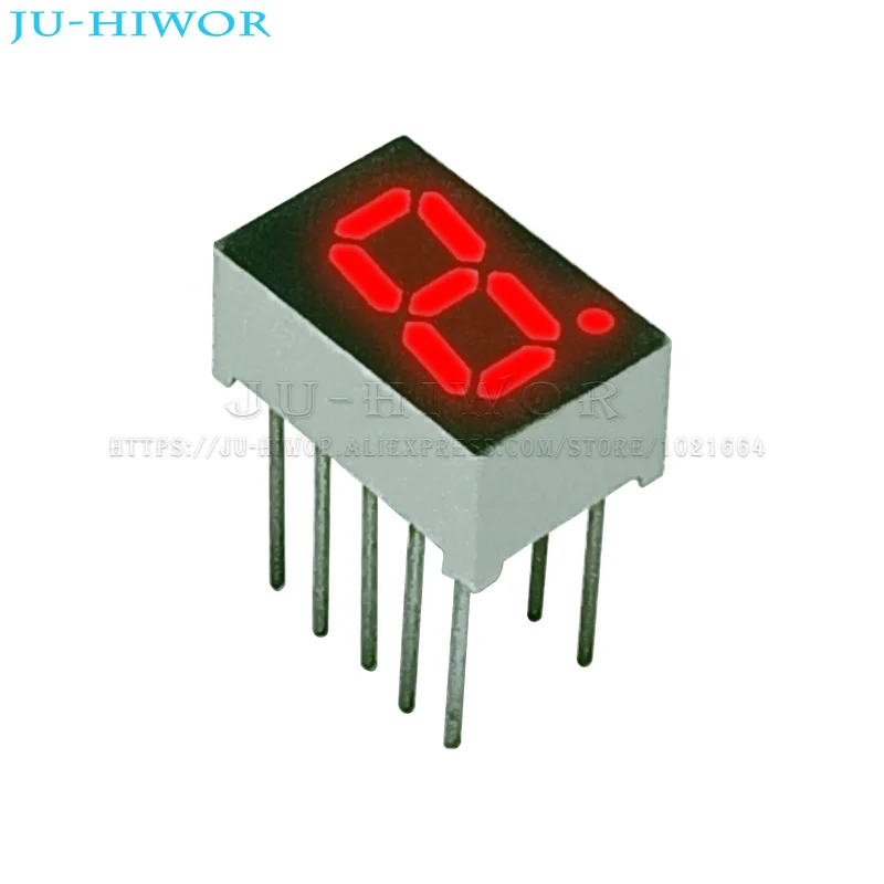 10szt 0.32 Inch 10Pins 3112AS 3112BS 1 Bit Digit 7 Segment Red LED Digital Display Digitron Common Anode Cathode C-C C-A