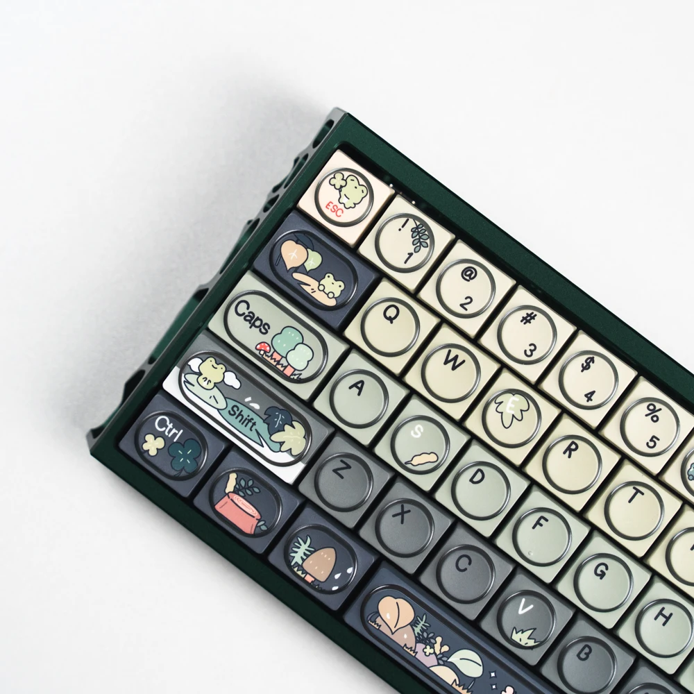 

131 Keys Frog Keycap OEM Profile Keycaps Dye Sublimation Key Caps for 61/84/75 Keys Mechanical Keyboard