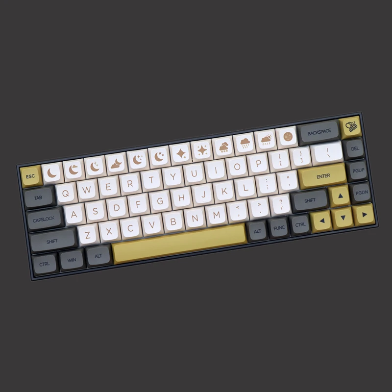 139 Keys Dusk Key Cap For MX Switch Mechanical Keyboard XDA Profile PBT Dye Subbed Keycaps MG With MAC 1.25U For 61 64 68 84 104