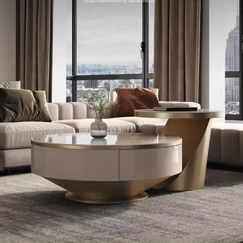 

Aesthetic Storage Coffee Tables Nordic Premium Luxury Center Table Glamour Display Mesa De Centro Sala Living Room Furniture