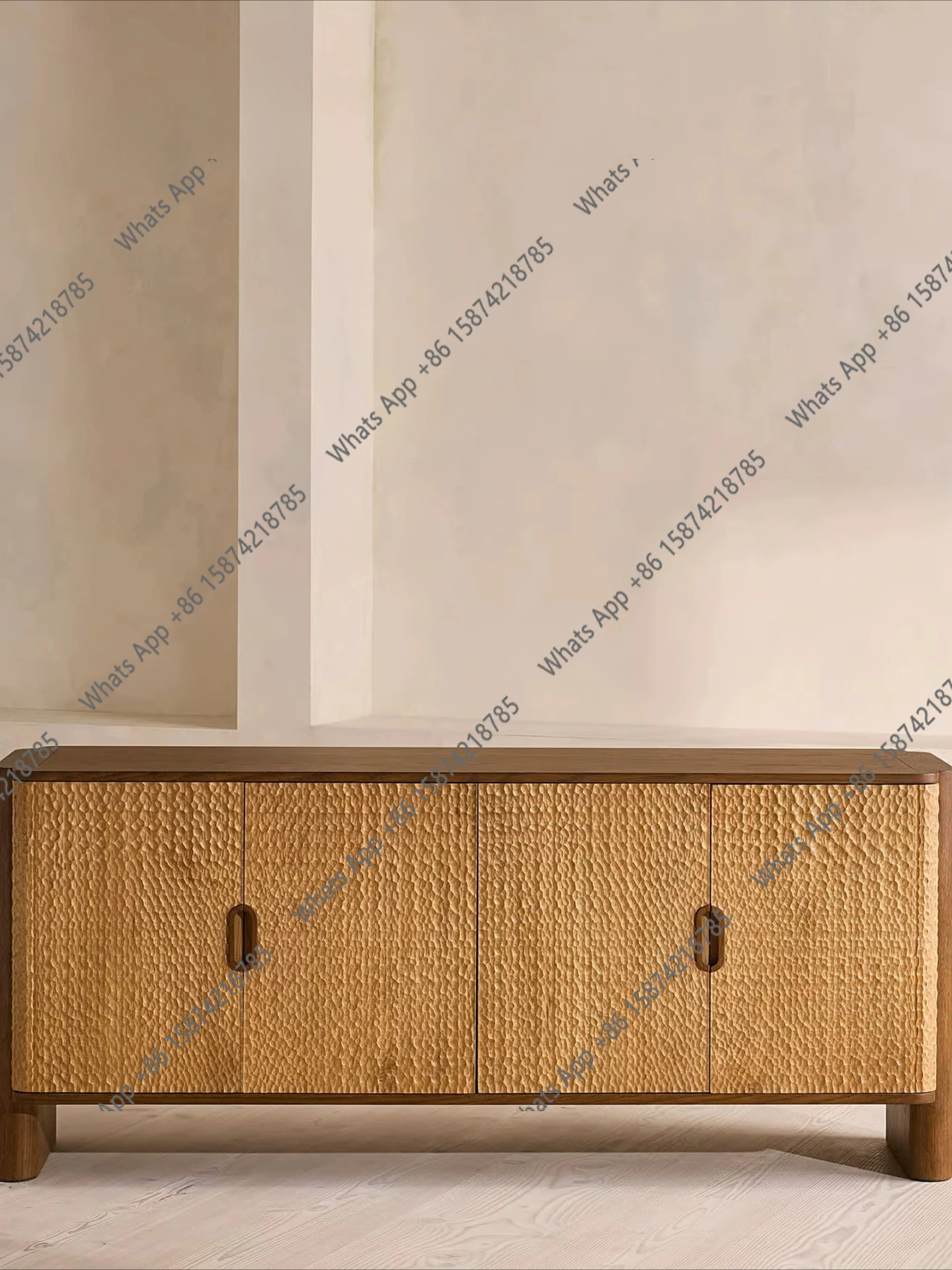 N65 Designer second-hand TV cabinet home dining sideboard bedroom storage cabinet wabi-sabi retro French storage high-end sense