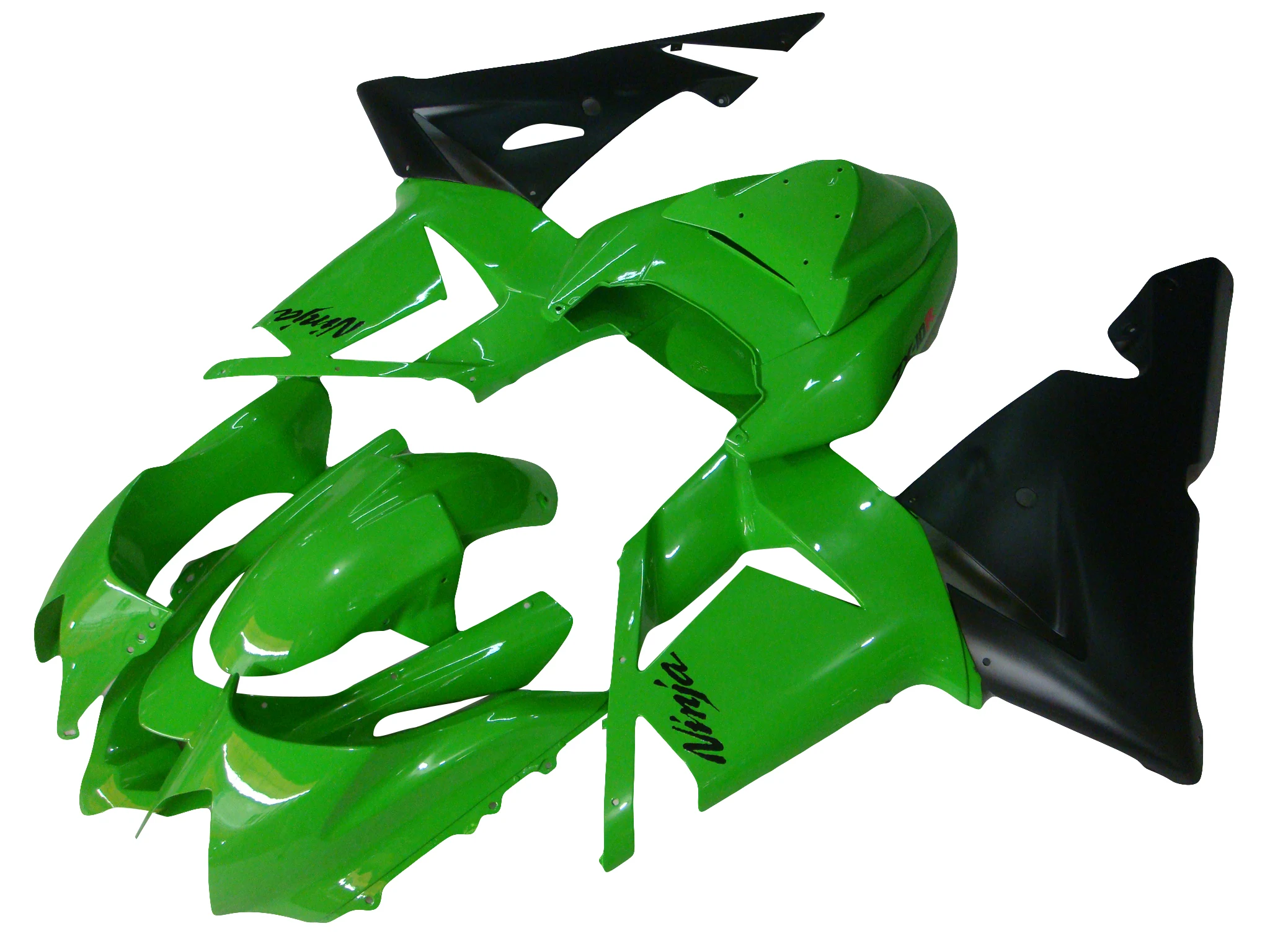 Fairing ZX10R ZX-10R 04 05 2004 2005 ABS Injection Molded Plastic Green Fairing Kit