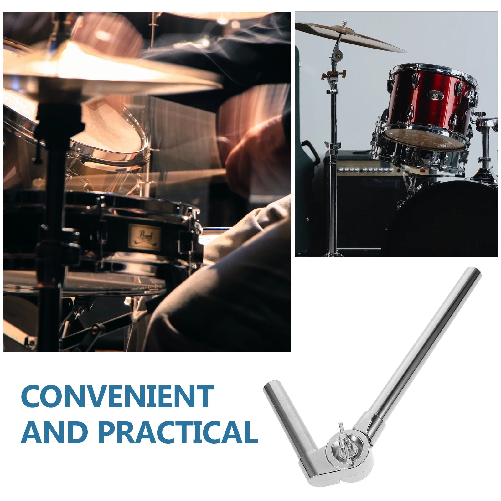 Water Pipe Drum Bracket Stand Hardware Double Accessories Stands Zinc Alloy Mounting Clamp