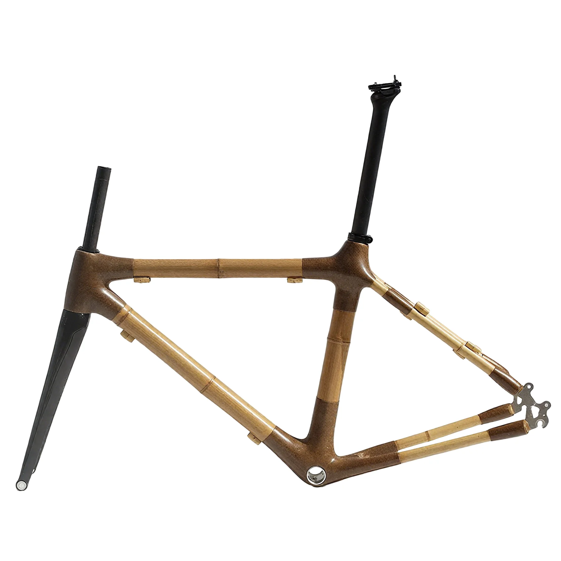 

Naturefly Bamboo Road Bike Frame Disc Brake Frameset Bicycle Parts City Cycle 700x23-28c