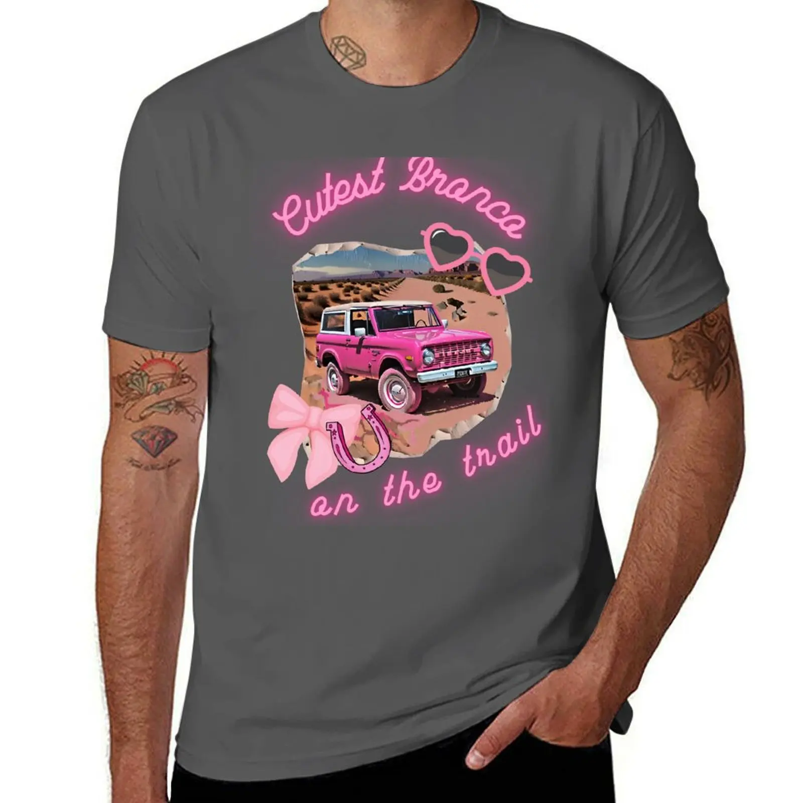 

Cutest Bronco on the Trail T-Shirt cotton tshirt 100% t shirt man luxury T-Shirt