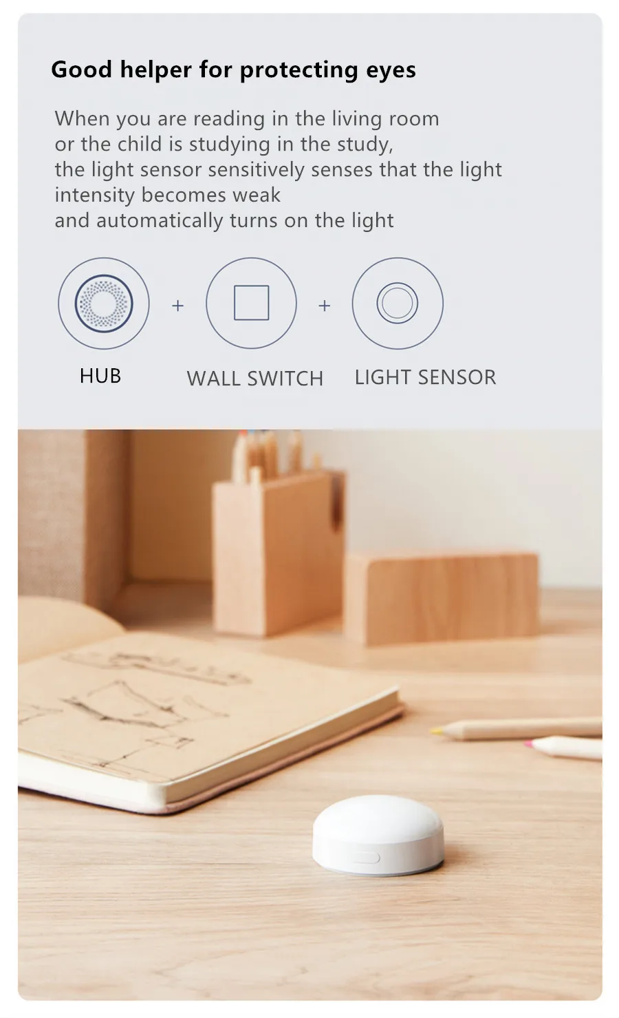 Aqara Matter Light Sensor T1 Brightness Sensor Zigbee 3.0 Automation Smart home Light Detector APP Control by Homekit Aqara home