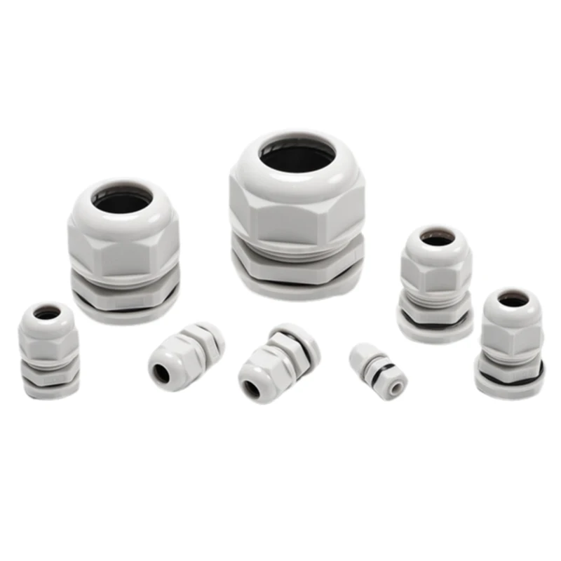 

10/50/100Pcs cable and wire waterproof joint M-type M8 M10 M12 M14 M16 M20 M22 M24 M27 M30 M32 white nylon plastic connector