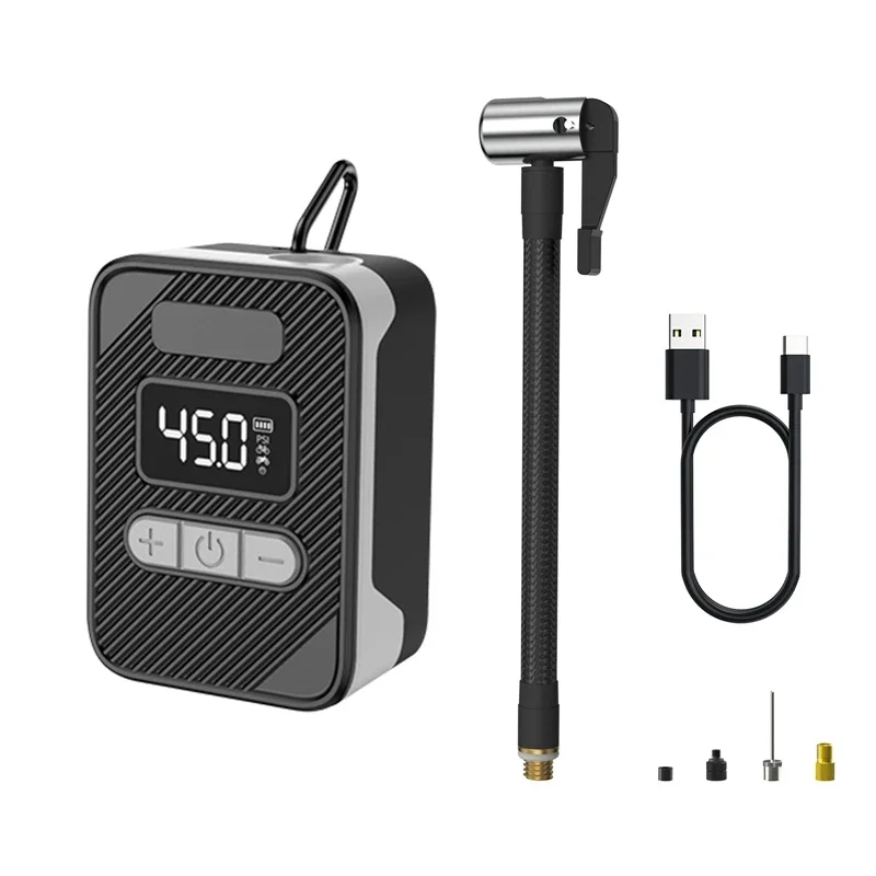 150PSI Portable Pocket Bike Electric Air Pump  Valve Road MINI Fast Rechargeable Compressor Tire Inflator
