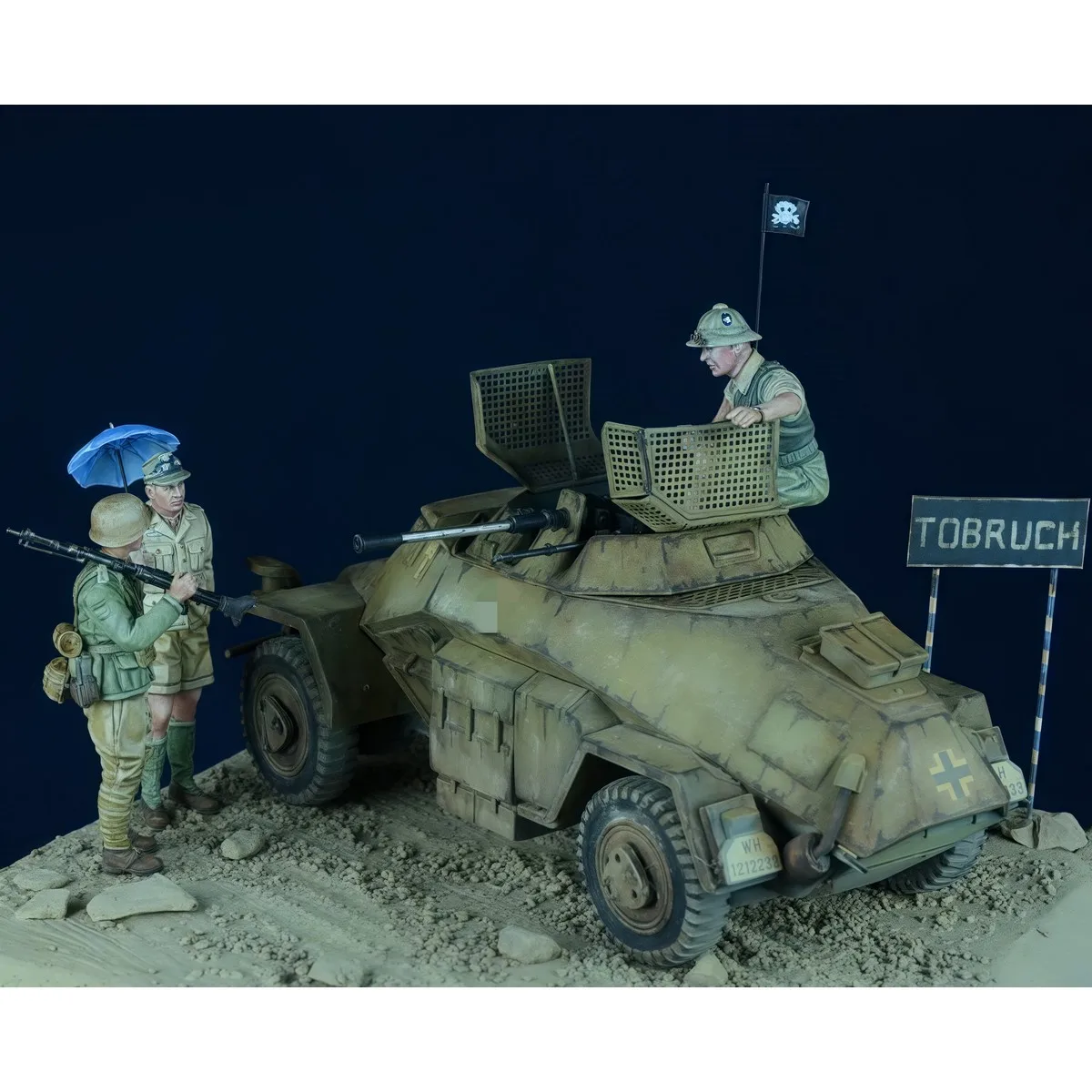 Kit de modelo sin pintar de resina 1/72, tema militar, Ejército africano (3 personas) sin montar y sin pintar GK, 1494R
