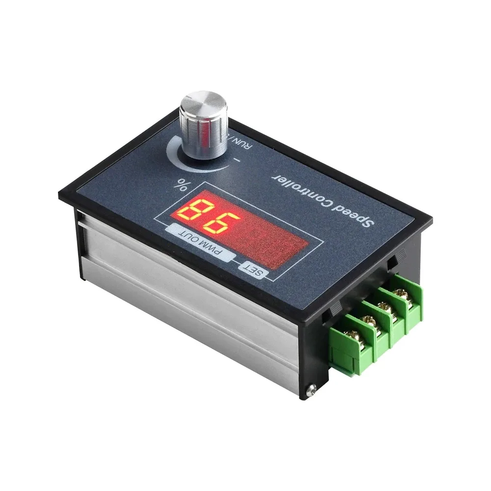 PWM DC Motor Controller 6-60V Encoder Speed Regulator Knob Control Frequency Setting for DC Motors