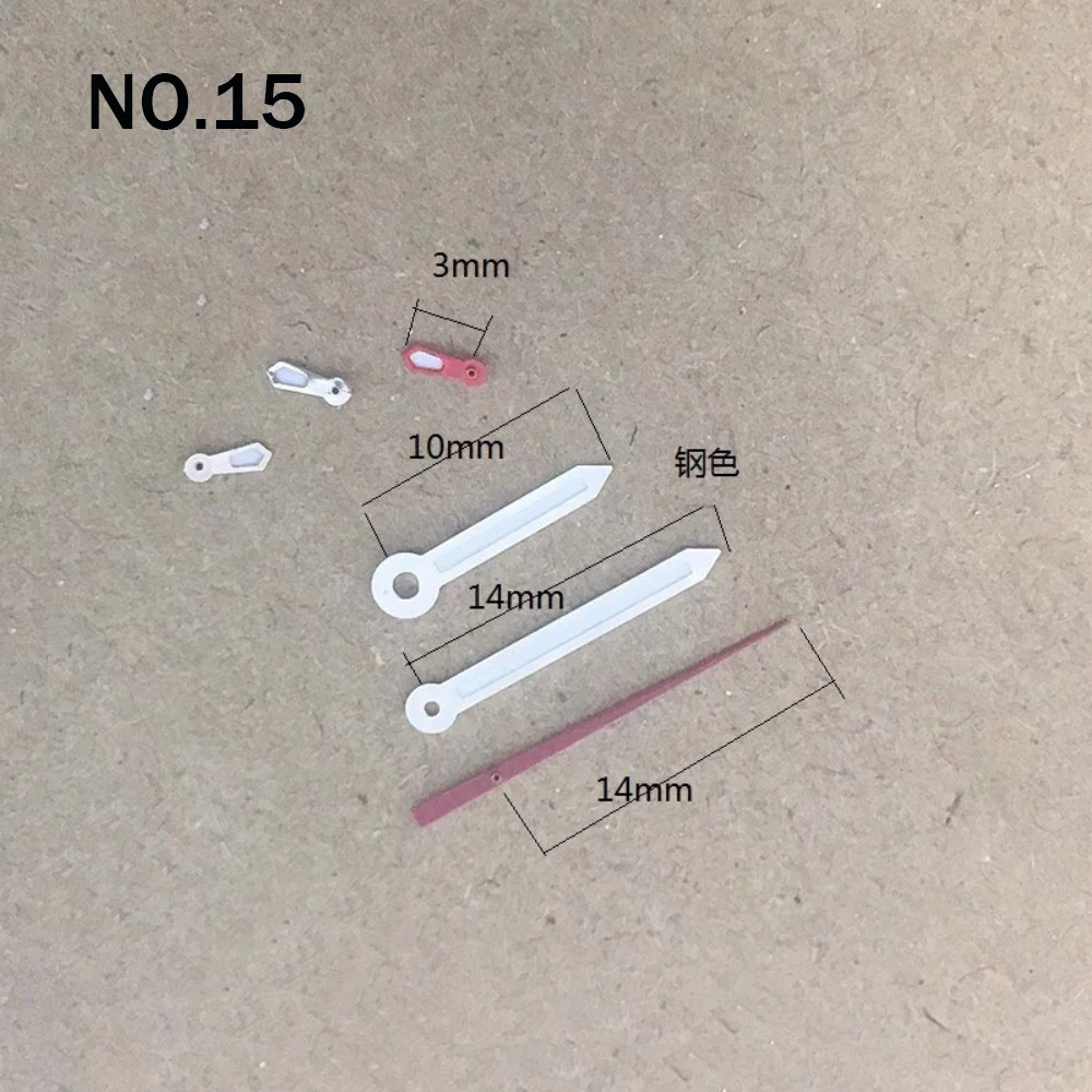 Watch Accessories Pointer Suitable for VD53 Quartz Movement Multifunctional Watch Hands Hour Minute Second 6-pin NO.12-17