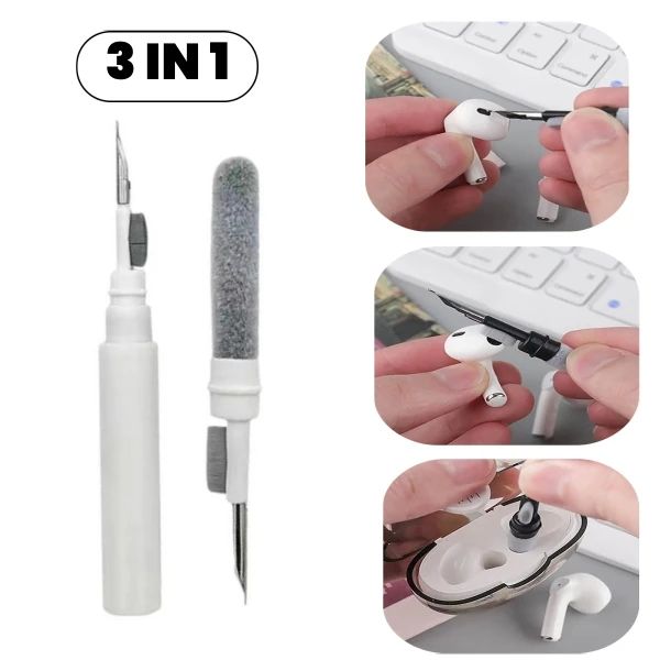 Portable Cleaning Pen Headphones Mobile Phone Earbuds Case Tablet Dust Dirt Cleaning Kit For iPhone Xiaomi HUAWEI Earphone Bursh