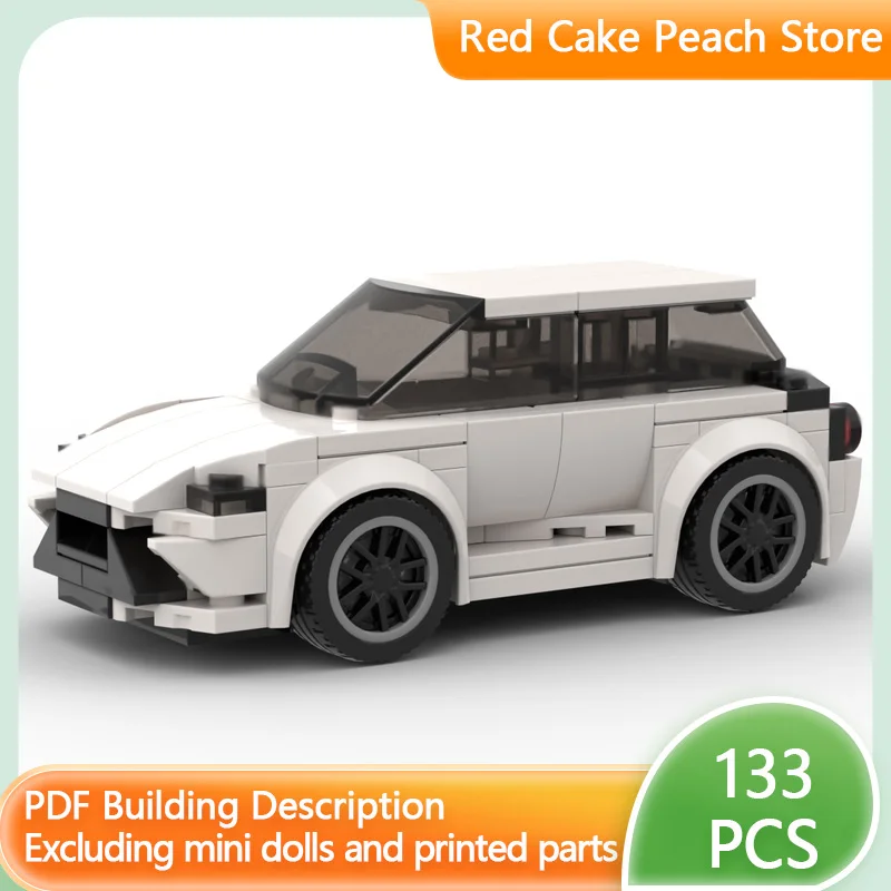 

Модель городской автомобиль MOC, строительные кирпичи, Yaris, ЕС, город, маленький автомобиль, модульная технология, детские праздничные подарки, сборные игрушки, костюм