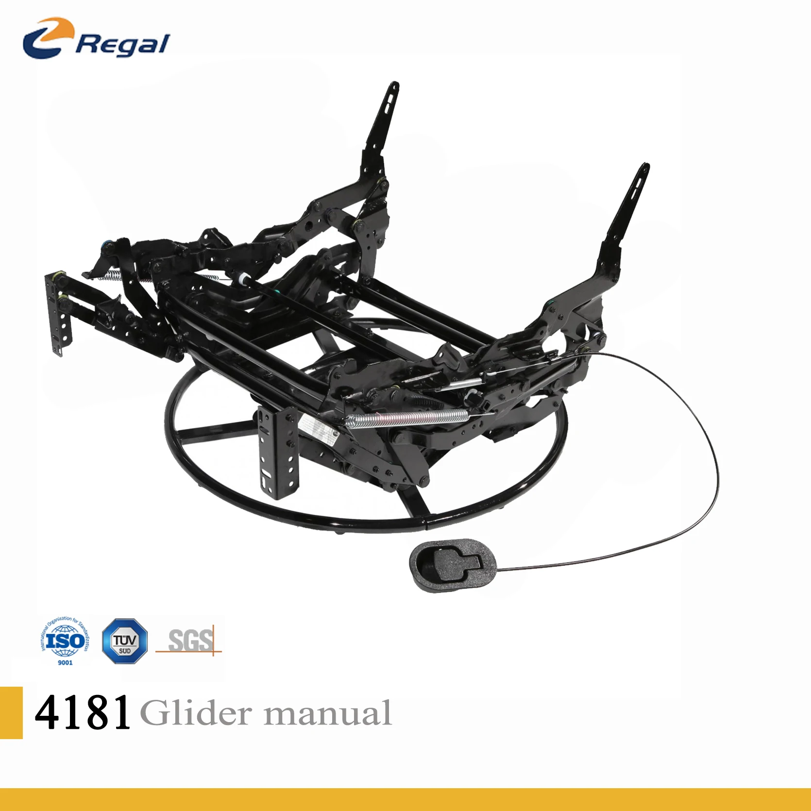 REGAL 4181S Manual Glider Recliner Mechanism Rotating Deck Swivel Chair Tilt Seat Recliner Mechanism Modern Plywood Box 3 Years