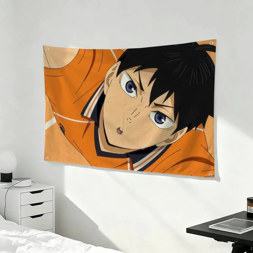 Tobio Kageyama H-Haikyuus  Flag Suitable For Party Club Outdoor Interior Wall Decoration Banner Fans Gift