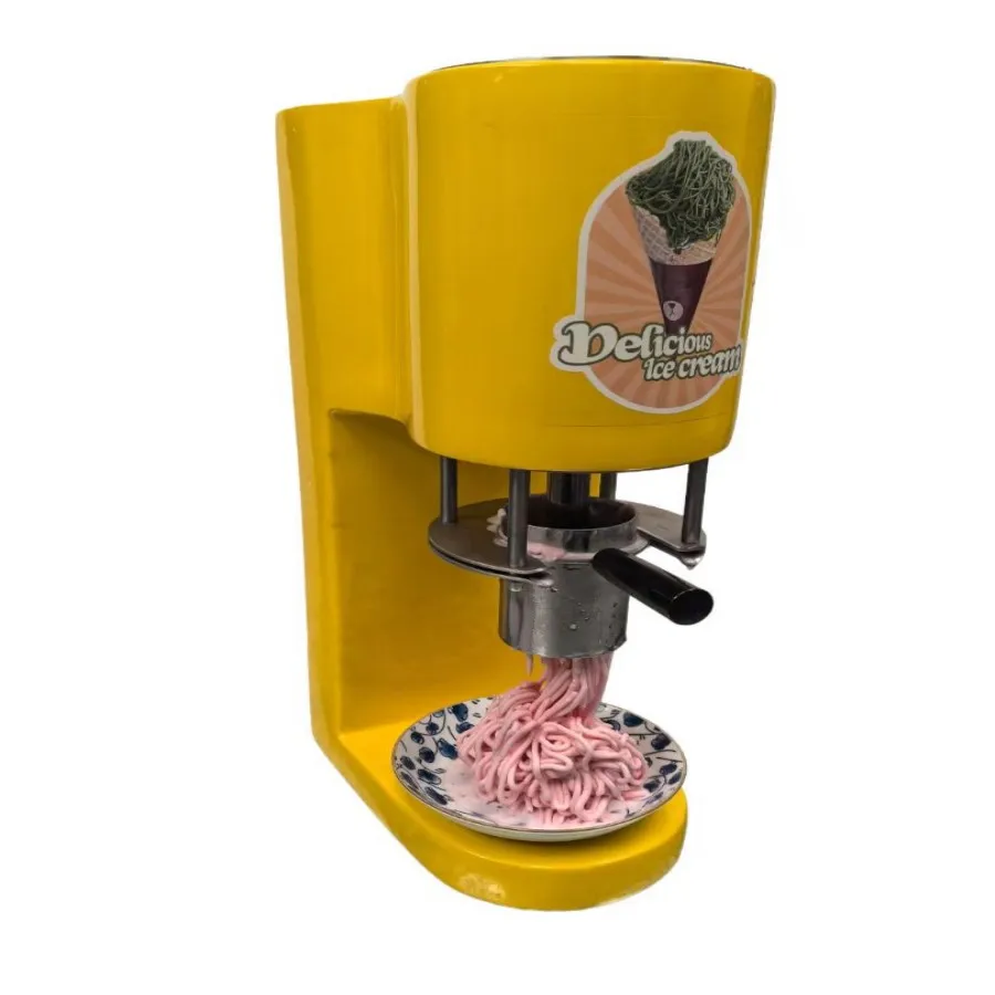 

Easy Operation 80W 4 Moulds 420 ml Spaghetti Noodle Ice Cream Making Machine for /Restaurants Use