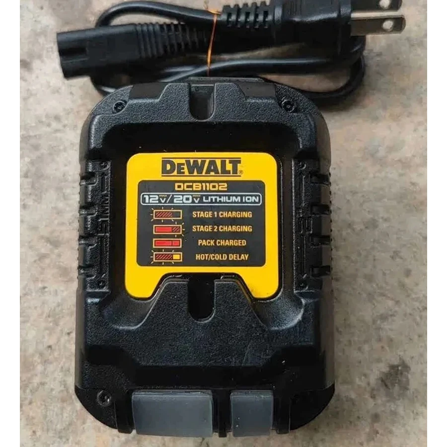 DEWALT DCB1102 Original Lithium Battery Charger 12V/20V LED Indicator Universal Charger Input Voltage 220V Power Tool Accessory