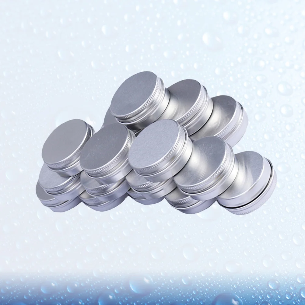 

24pcs 30G Aluminum Cream Jars Travel Containers Leakproof Seamless Lid For Makeup Mineral Foundation Ointment Acrylic