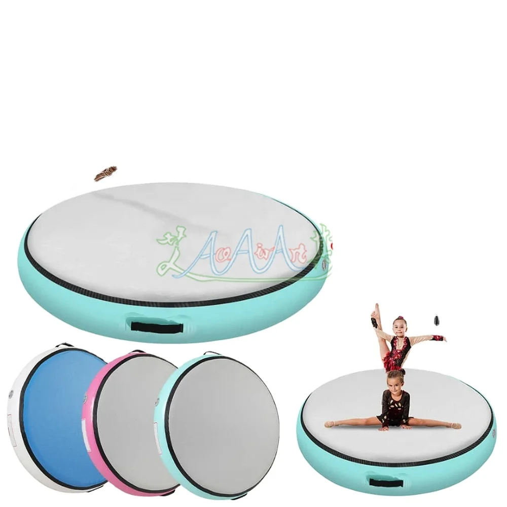 

New Arrival Airtight Inflatable Round Yoga Mat Sports Gymnastics Track For Outdoor Playground Or Gym Use