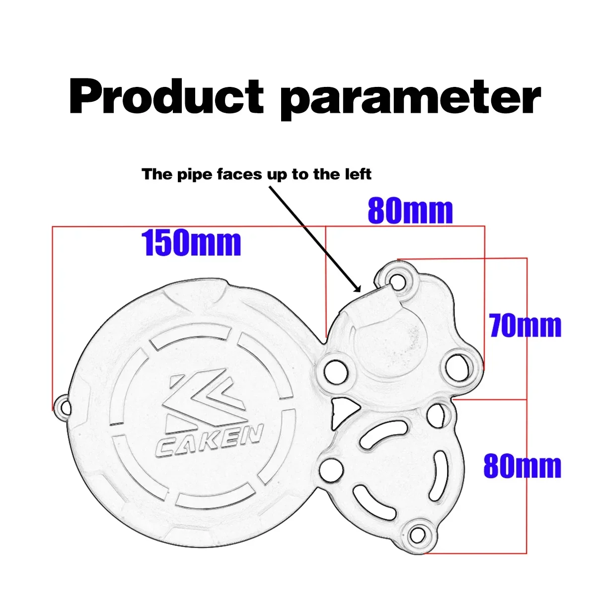 For Bosuer BSEM6 J1 X6 ZongShen 300cc CBS300 2001-2023 conversion accessories Magnetic Motor Clutch Magnetic sprocket guard