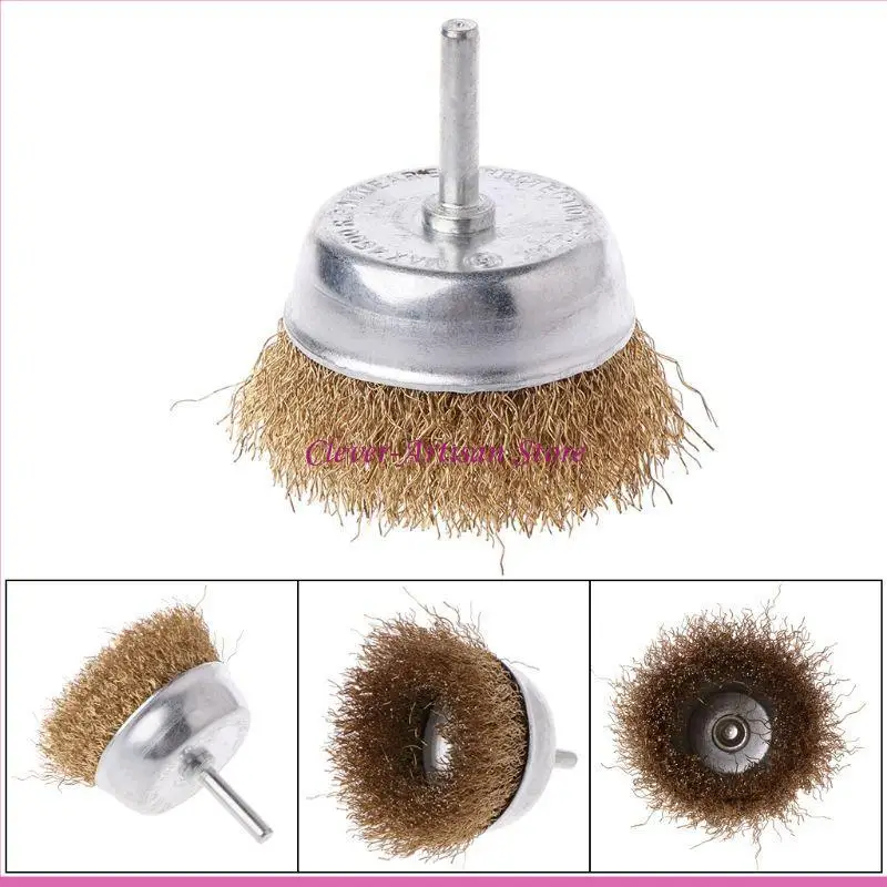 

E06B Stainless Steel Wire Wheel Cup Brush Used to Clean Rust Flakes & Abrasives Drill