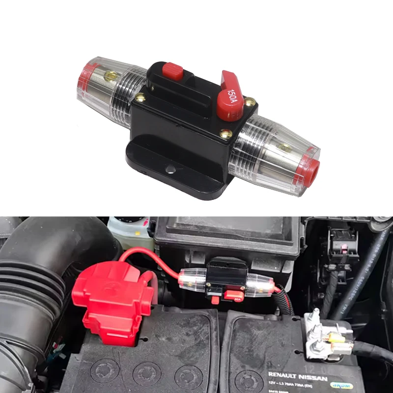 【1PCS】Car Battery Fuse Automatic Reset Audio Stereo Amplifier Fuses Overload Protection Adapter Auto Accessories