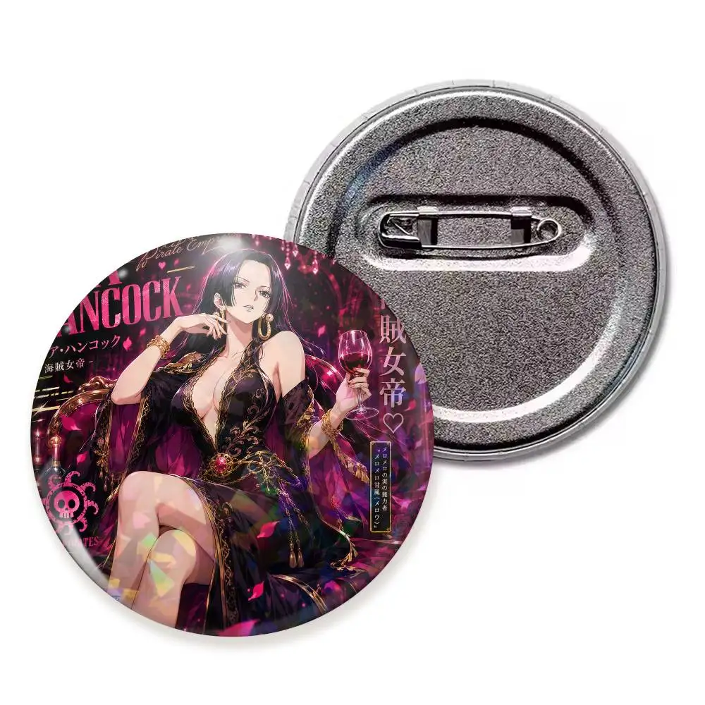 Hancock 75x75 25x25 mm Cartoon Round Brooches on Backpack Shirt Accessories Jewelry Badge Gift for Friends