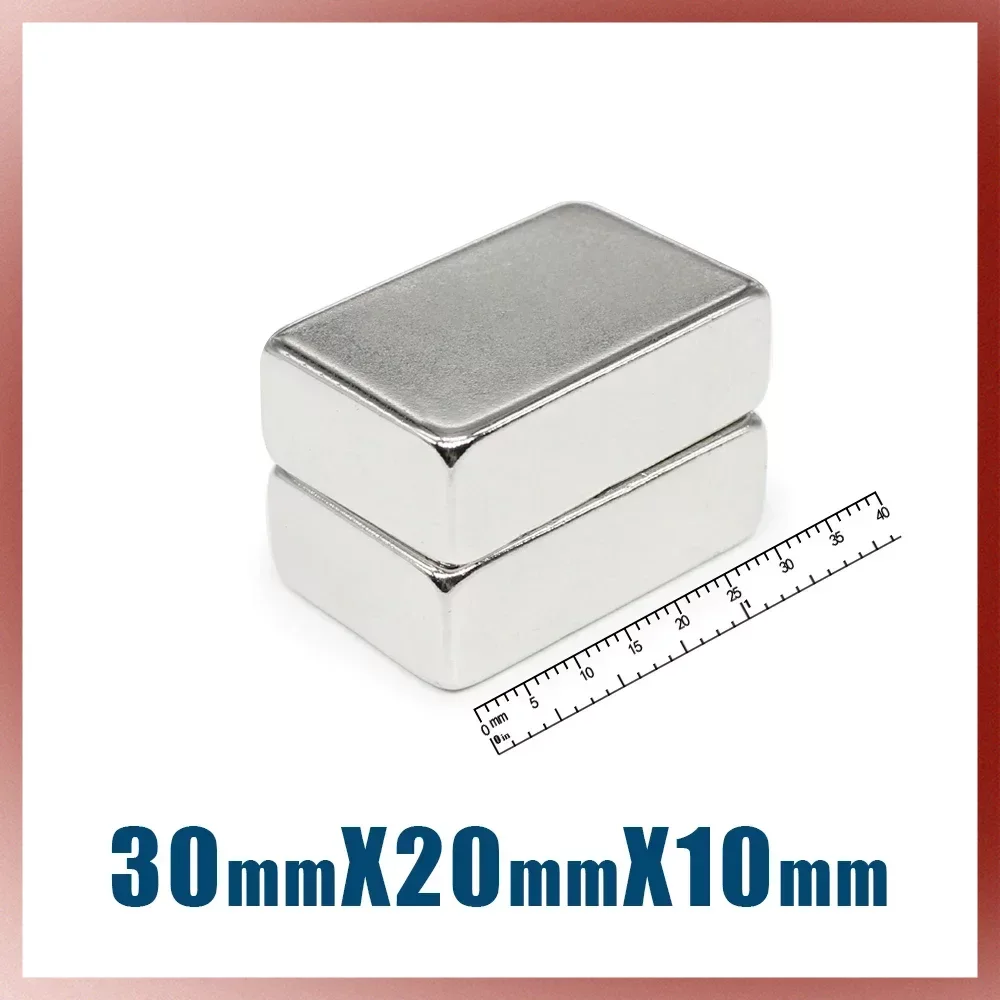 

1/2/5/10PCS 30x20x10mm Block Neodymium Magnet N35 Powerful Magnet Rare Earth Strong Magnets Magnetic Sheet