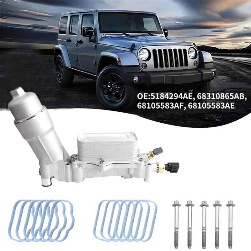 R1-68105583AF Корпус масляного фильтра двигателя для Jeep Grand Cherokee Dodge Charger Journey 3.6L V6 Chrysler Ram 926-959