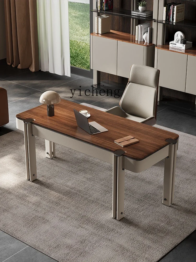 Light Luxury Solid Wood Desk High-End Home Villa Study Furniture Office Computer Desk