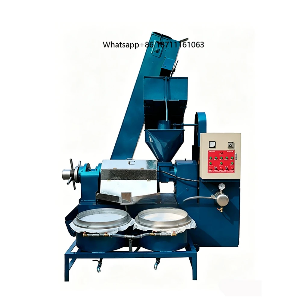 Automatic Screw Oil Press Machine Peanut Sunflower Soybean Rapeseed Oil Making With  Vacuum Filter for Various Oil Seeds