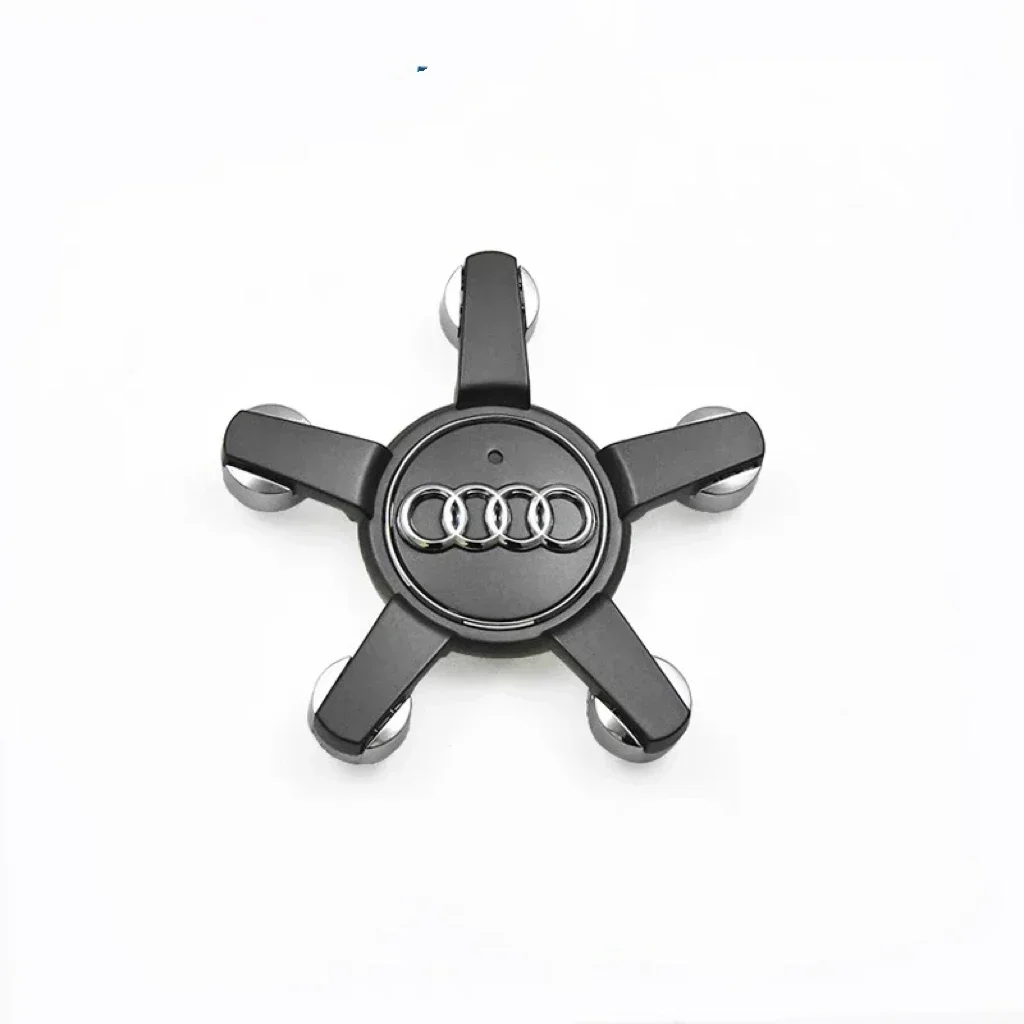 4pcs AUDI Q7 2011-2015 150mm 4L06011650 Car Styling Wheel Center Cap Black/Grey Hub Covers Badge Auto Accessories