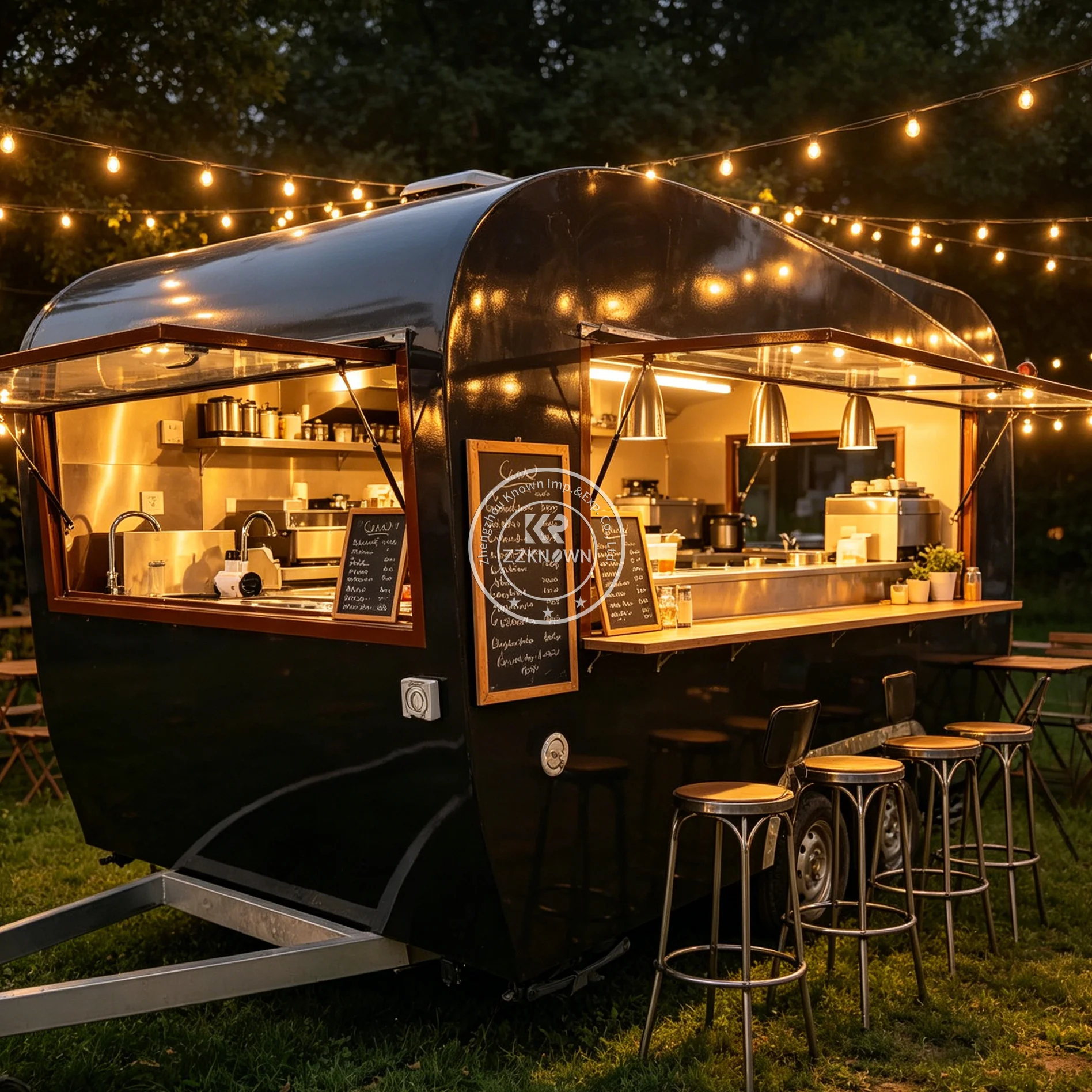 

Concession Food Truck BBQ Ice Cream Cart Street Restaurant Bubble Tea Truck Mobile Fast Food Trailer Truck With Full Kitchen