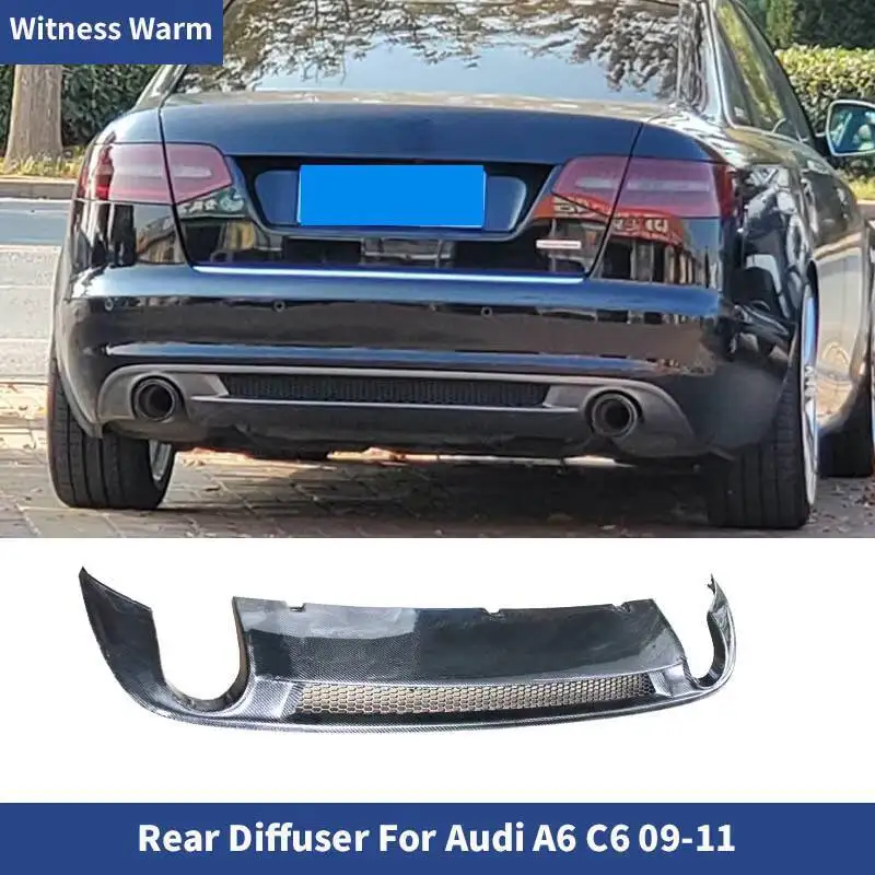 Fit für audi a6 c6 sline style Hecks toß stange Diffusor Stoßstangen Lippen schutz Kohle faser frp Standard Stoßstange