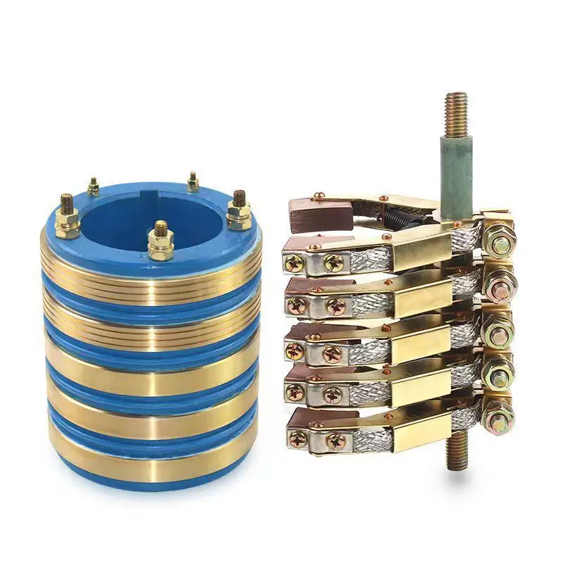 5-Way collector ring Conductive ring Inner diameter 50 55 60 65 Outer diameter 110 High 130 Carbon brush 12.5 * 32