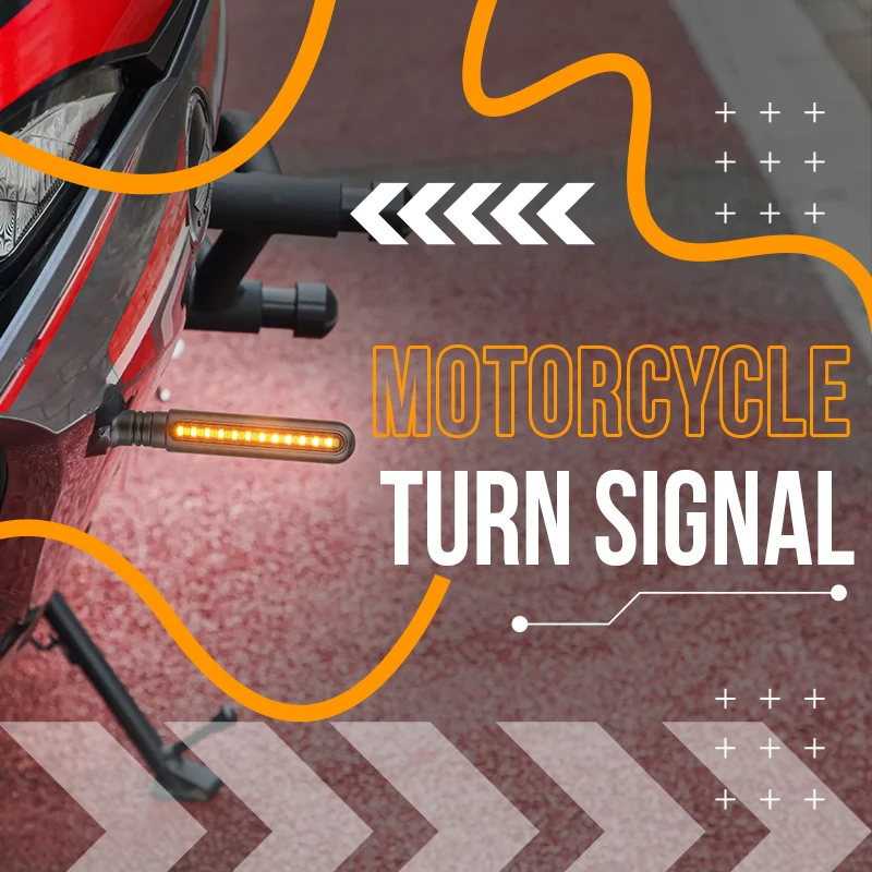 Motorcycle Led Turn Signals Directional Indicators Rear Tail Brake stop lights Sequential Signal Light Motorcycle DRL Lamp 12V