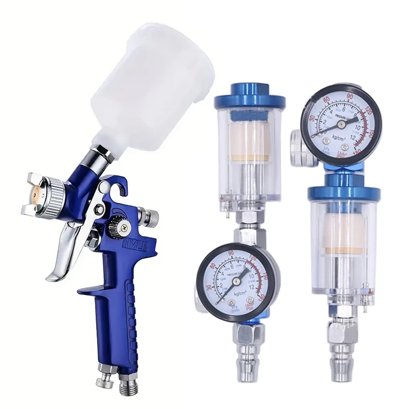 HVLP Spray Gun 0.8mm/1.0mm Nozzle H-2000 Professional Mini Paint Spray Gun Airbrush For Painting Car Aerograph Pneumatic Gun